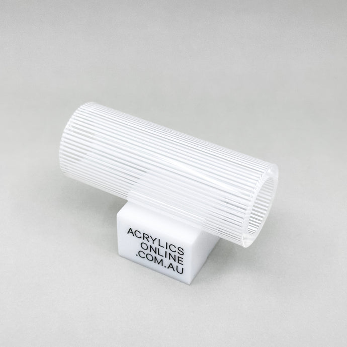 EXTRUDED CLEAR WHITE-LINE ACRYLIC TUBE 40MM