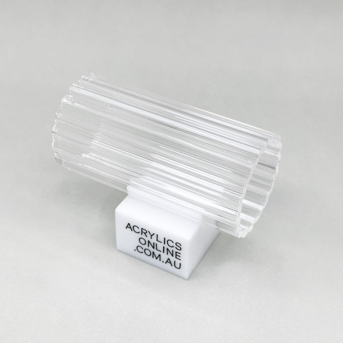 EXTRUDED CLEAR FLUTED ACRYLIC TUBE 50MM