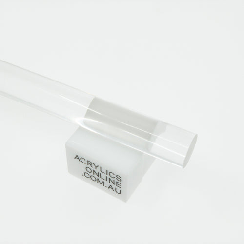 EXTRUDED CLEAR ROUND ACRYLIC ROD 38MM