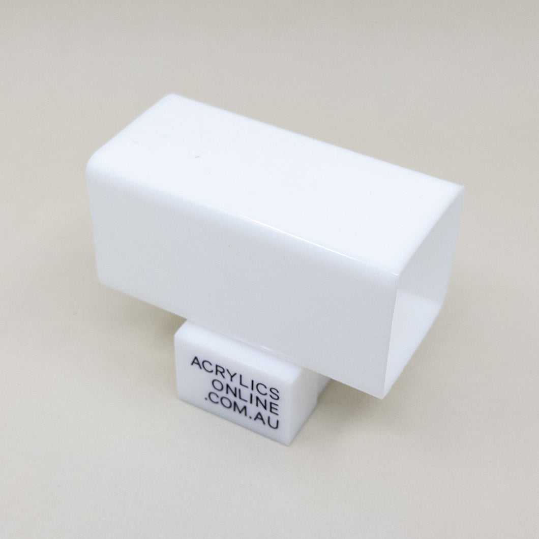 EXTRUDED TRANSLUCENT OPAL ACRYLIC SQUARE TUBE 100MM