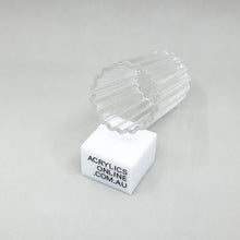 Load image into Gallery viewer, EXTRUDED CLEAR FLUTED ACRYLIC TUBE 50MM