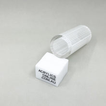 Load image into Gallery viewer, EXTRUDED CLEAR WHITE-LINE ACRYLIC TUBE 40MM