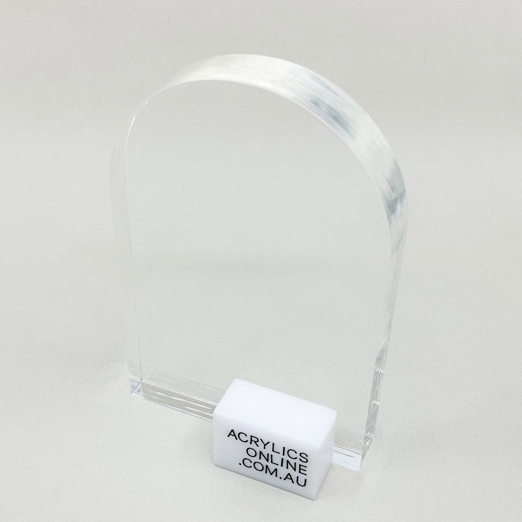 CLEAR ACRYLIC ARCH BLOCK