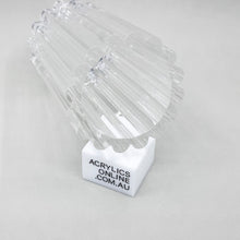 Load image into Gallery viewer, EXTRUDED CLEAR ACRYLIC REEDED TUBE 220MM