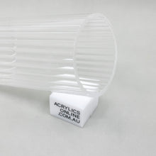 Load image into Gallery viewer, EXTRUDED CLEAR INTERNAL REEDED ACRYLIC TUBE