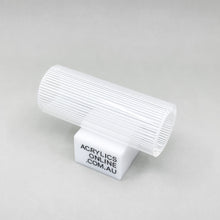 Load image into Gallery viewer, EXTRUDED CLEAR WHITE-LINE ACRYLIC TUBE 40MM