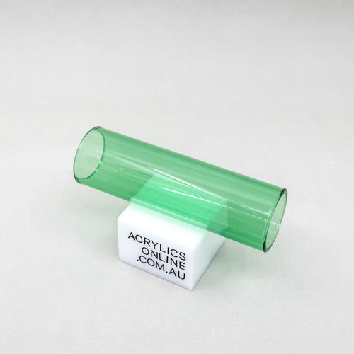 EXTRUDED TRANSPARENT GREEN ACRYLIC TUBE