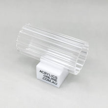 Load image into Gallery viewer, EXTRUDED CLEAR FLUTED ACRYLIC TUBE 50MM