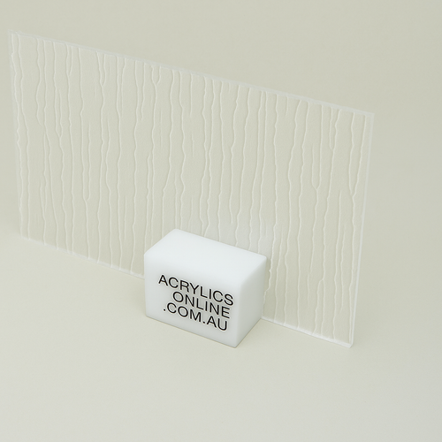 ACRYLIC CLEAR TREE-BARK TEXTURE SHEET