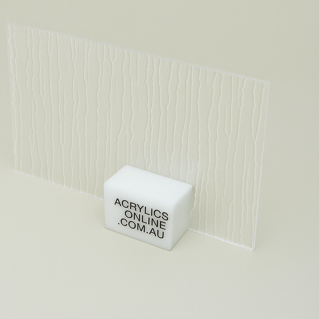 ACRYLIC CLEAR TREE-BARK TEXTURE SHEET