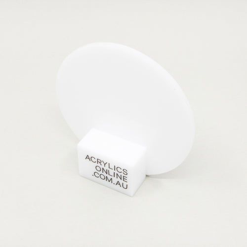 WHITE ACRYLIC DISC 10MM