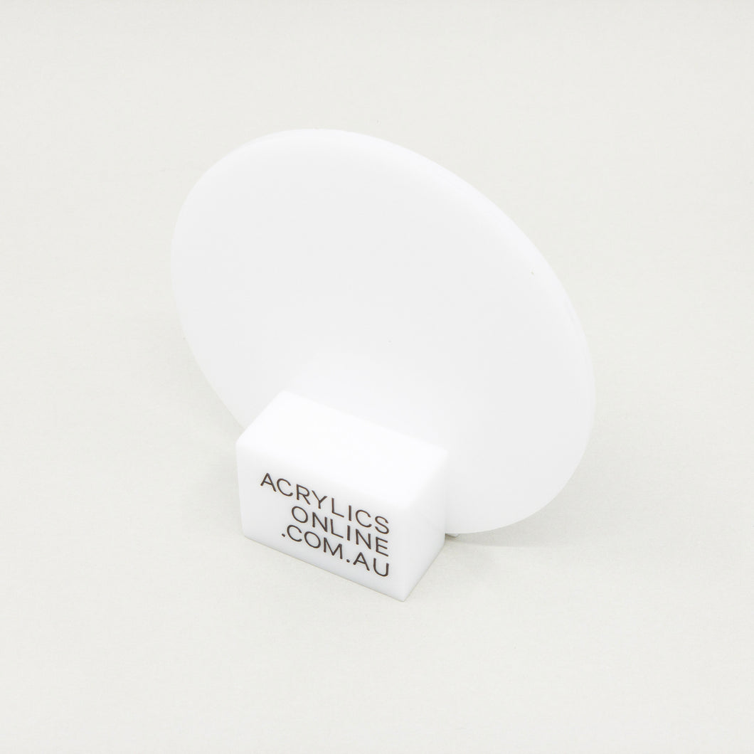 WHITE ACRYLIC DISC 6MM