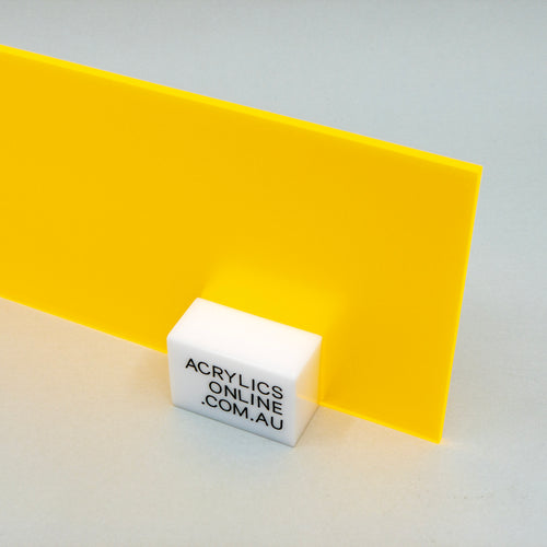 SEMI-TRANSPARENT FLUORESCENT APRICOT ACRYLIC SHEET