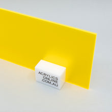Load image into Gallery viewer, SEMI-TRANSPARENT FLUORESCENT YELLOW ACRYLIC SHEET