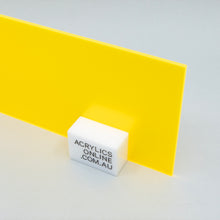 Load image into Gallery viewer, SEMI-TRANSPARENT FLUORESCENT YELLOW ACRYLIC SHEET