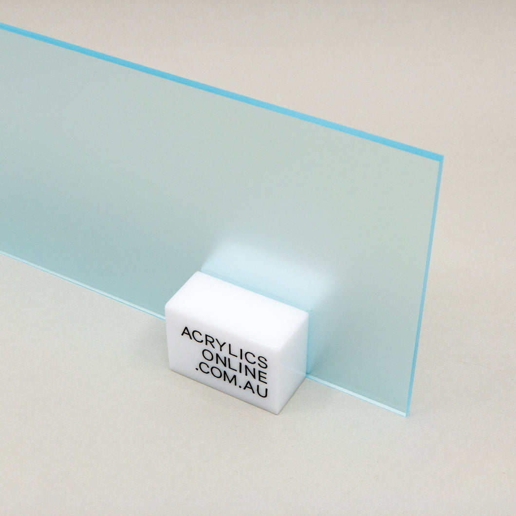 SEMI-TRANSPARENT FLUORESCENT BLUE ATOLL ACRYLIC SHEET