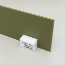 Load image into Gallery viewer, MATTE OLIVE ACRYLIC SHEET