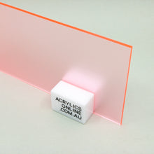 Load image into Gallery viewer, SEMI-TRANSPARENT FLUORESCENT SAKURA PINK ACRYLIC SHEET