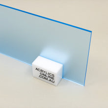 Load image into Gallery viewer, SEMI-TRANSPARENT FLUORESCENT BLUE ACRYLIC SHEET