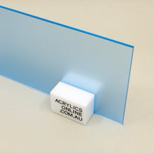 Load image into Gallery viewer, SEMI-TRANSPARENT FLUORESCENT BLUE ACRYLIC SHEET