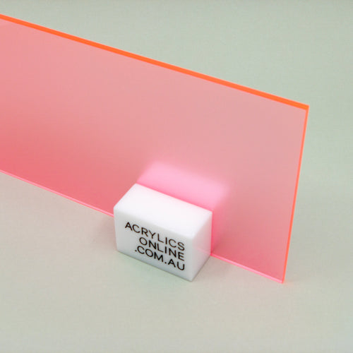 SEMI-TRANSPARENT FLAMINGO PINK ACRYLIC SHEET