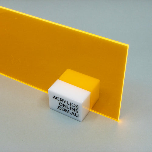 FLUORESCENT ORANGE ACRYLIC SHEET