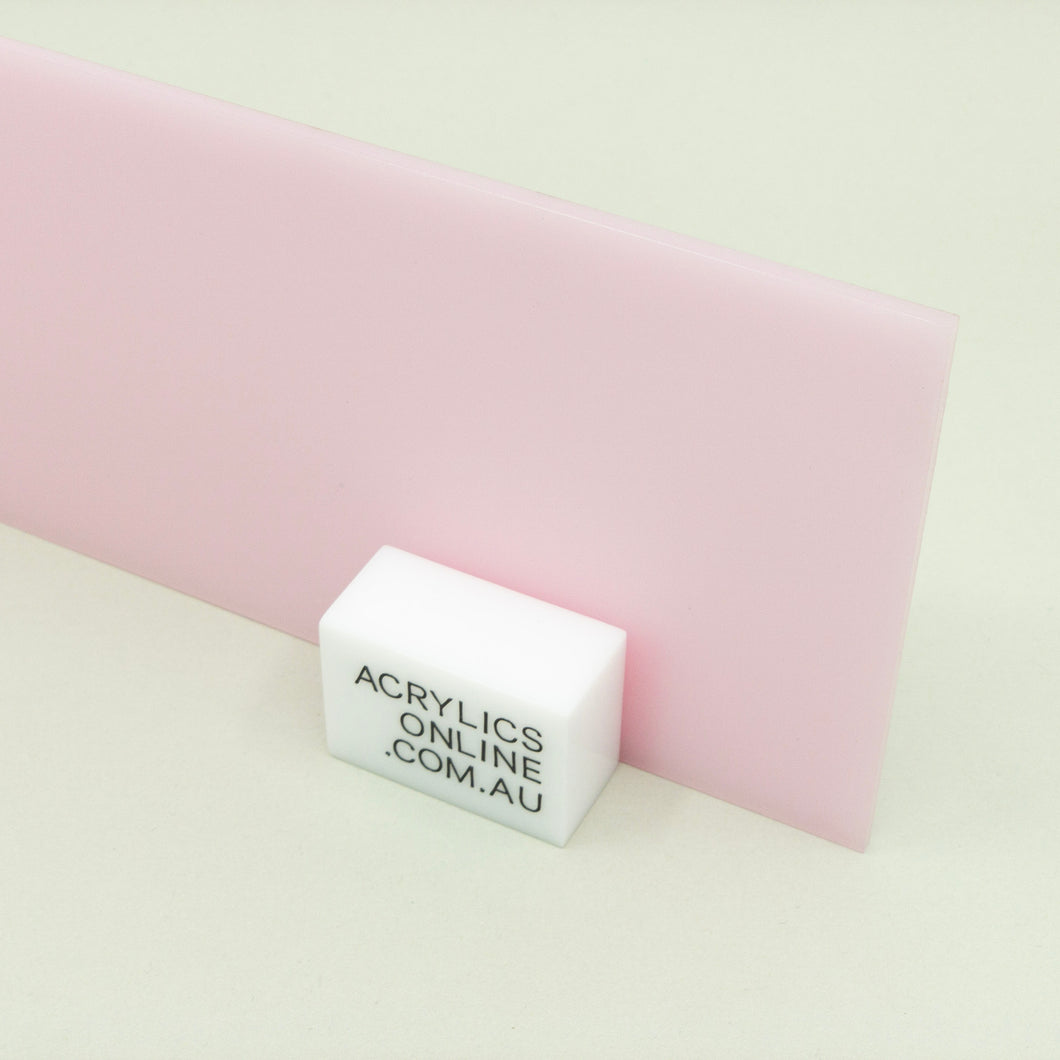 FROSTED PINK ICING ACRYLIC SHEET