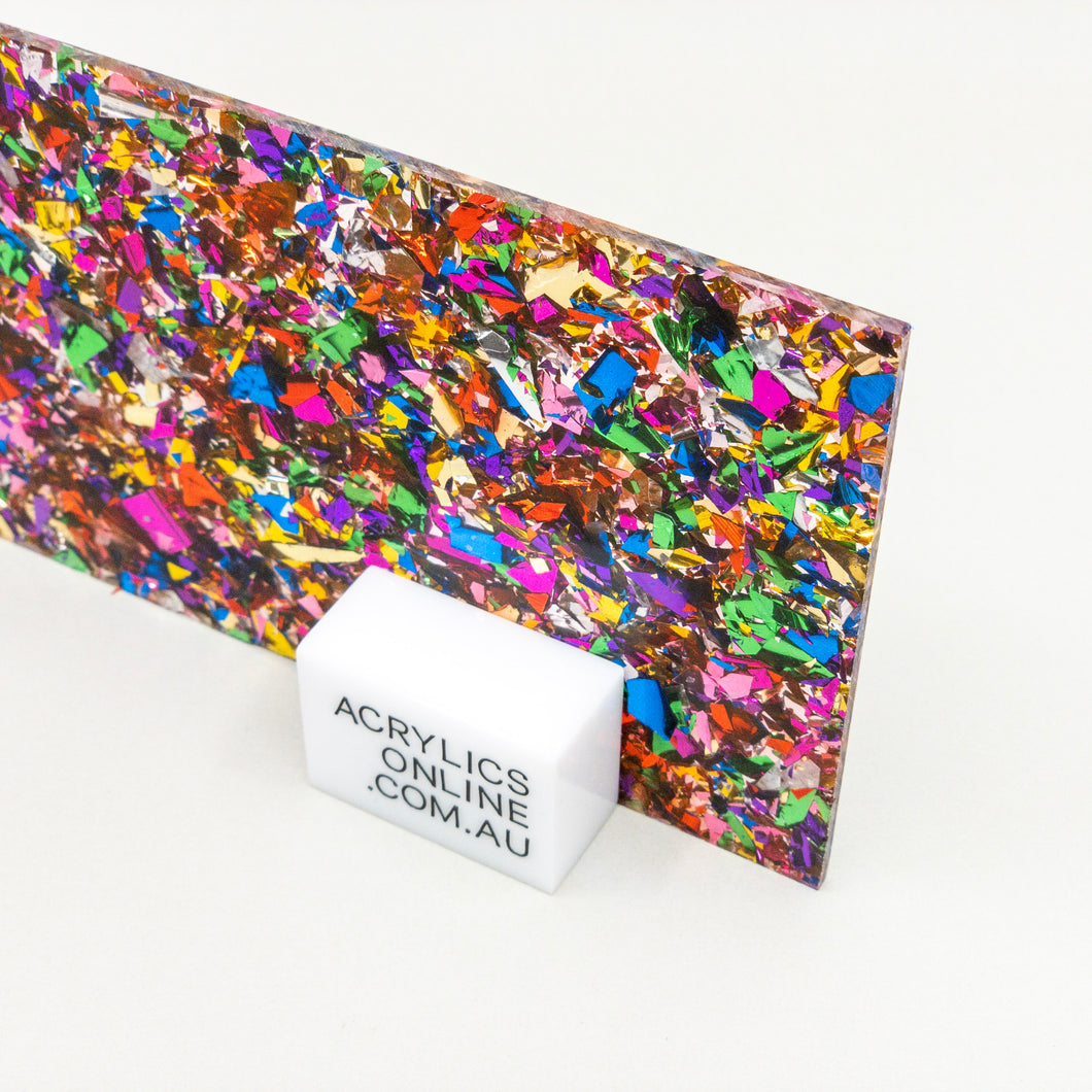 RED HEY-FOIL ACRYLIC SHEET