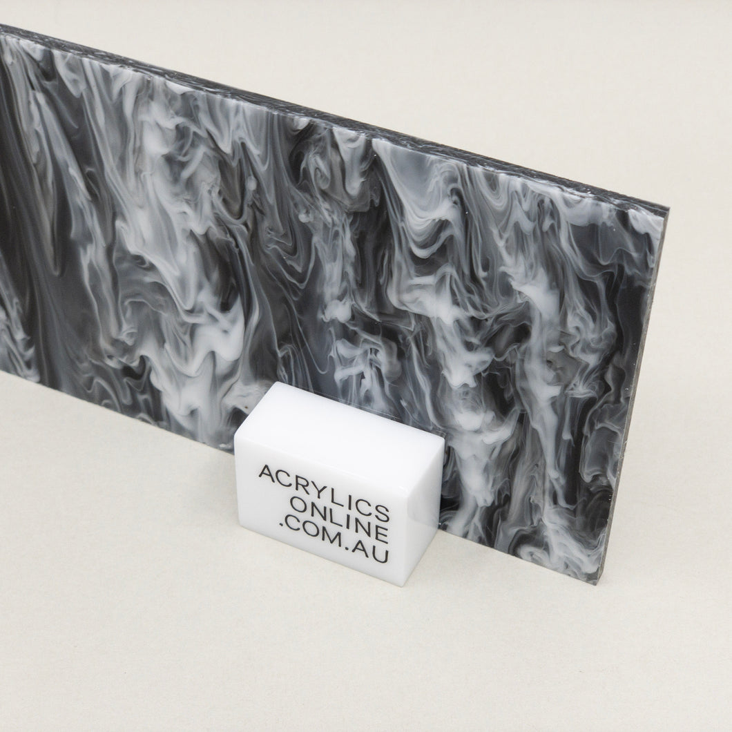 BLACK MARBLE ACRYLIC SHEET