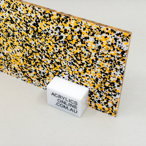 BLACK AND WHITE ISHIHARA GLITTER ACRYLIC SHEET