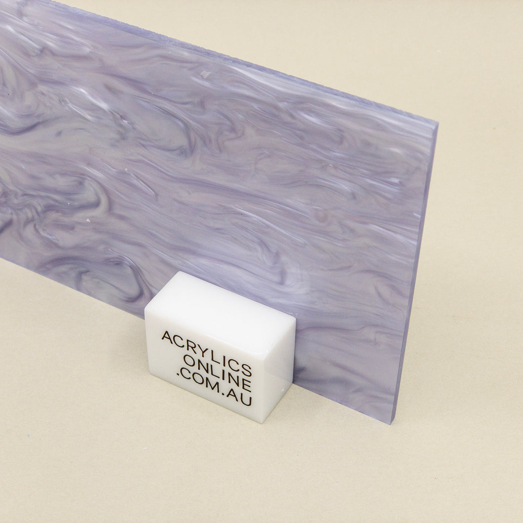 LILAC SNOW PEARLESCENT ACRYLIC SHEET