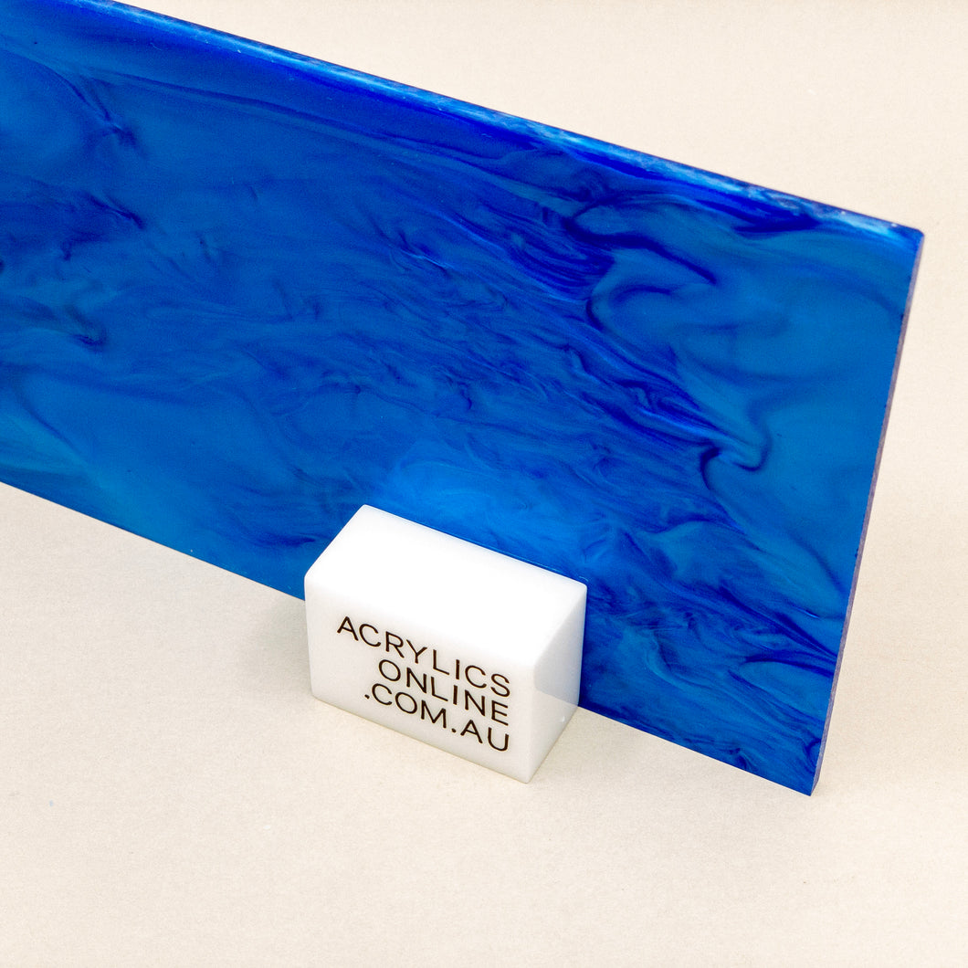 OCEAN BLUE PEARLESCENT ACRYLIC SHEET