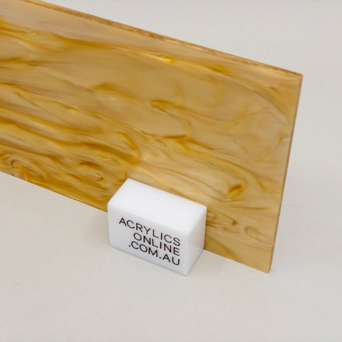 YELLOW GOLD PEARLESCENT ACRYLIC SHEET
