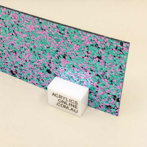 BLUEBELL GLITTER ACRYLIC SHEET