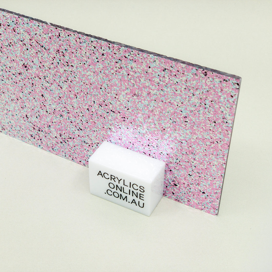ROSA GLITTER ACRYLIC SHEET
