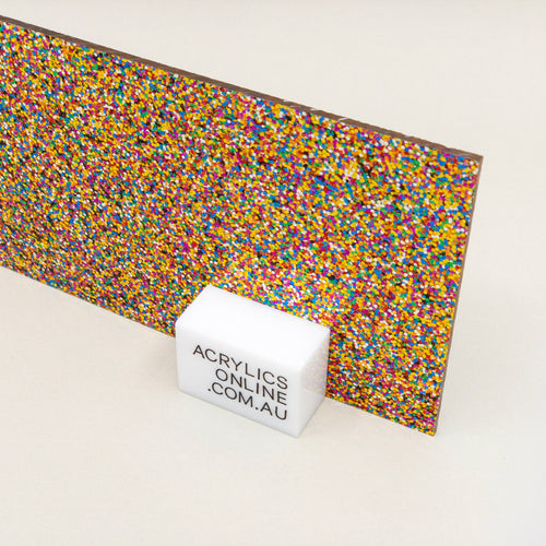 RAINBOW CONFETTI ACRYLIC SHEET