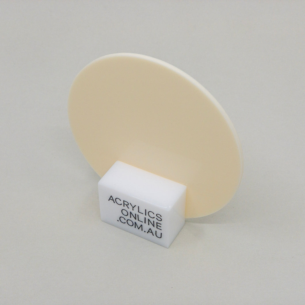 IVORY WHITE ACRYLIC DISC 3MM