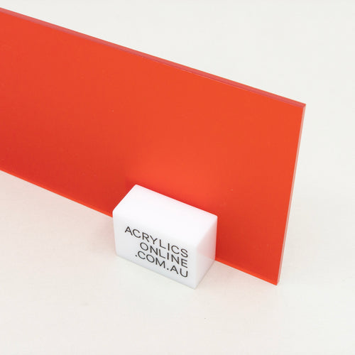 FROSTED CHILLI RED ACRYLIC SHEET