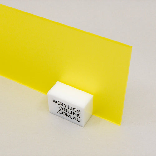 FROSTED CITRUS YELLOW ACRYLIC SHEET