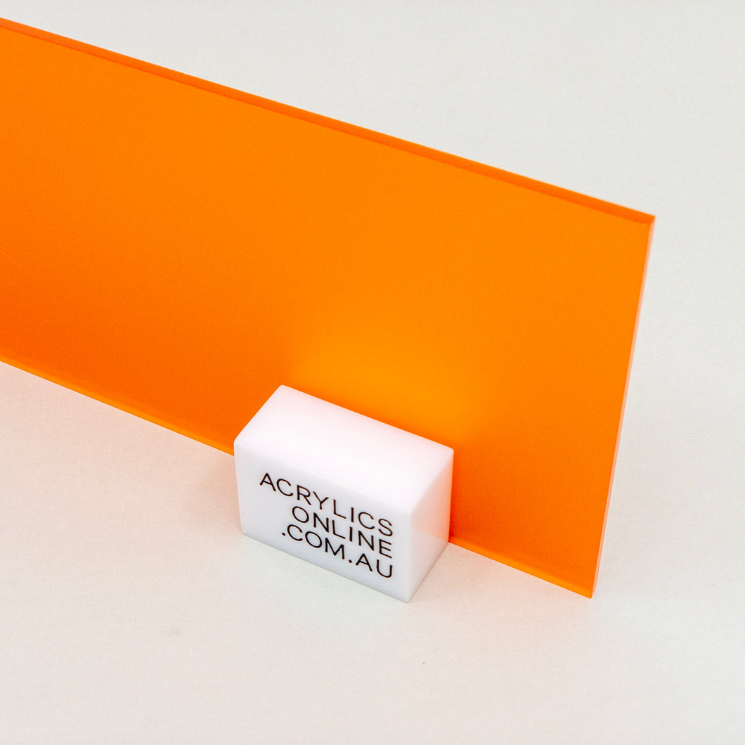 FROSTED ORANGE CRUSH ACRYLIC SHEET