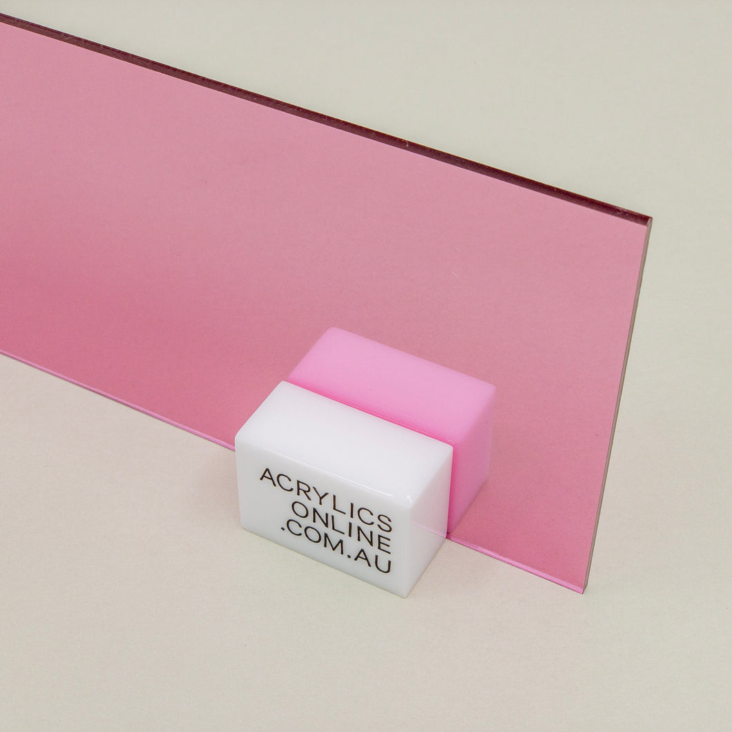 TRANSPARENT CHATEAU ROSE ACRYLIC SHEET