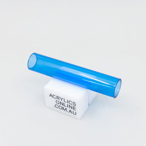 EXTRUDED TRANSPARENT BLUE ACRYLIC TUBE