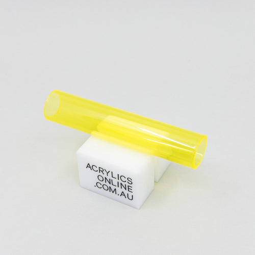 EXTRUDED TRANSPARENT YELLOW ACRYLIC TUBE