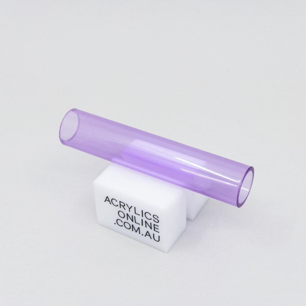 EXTRUDED TRANSPARENT PURPLE ACRYLIC TUBE