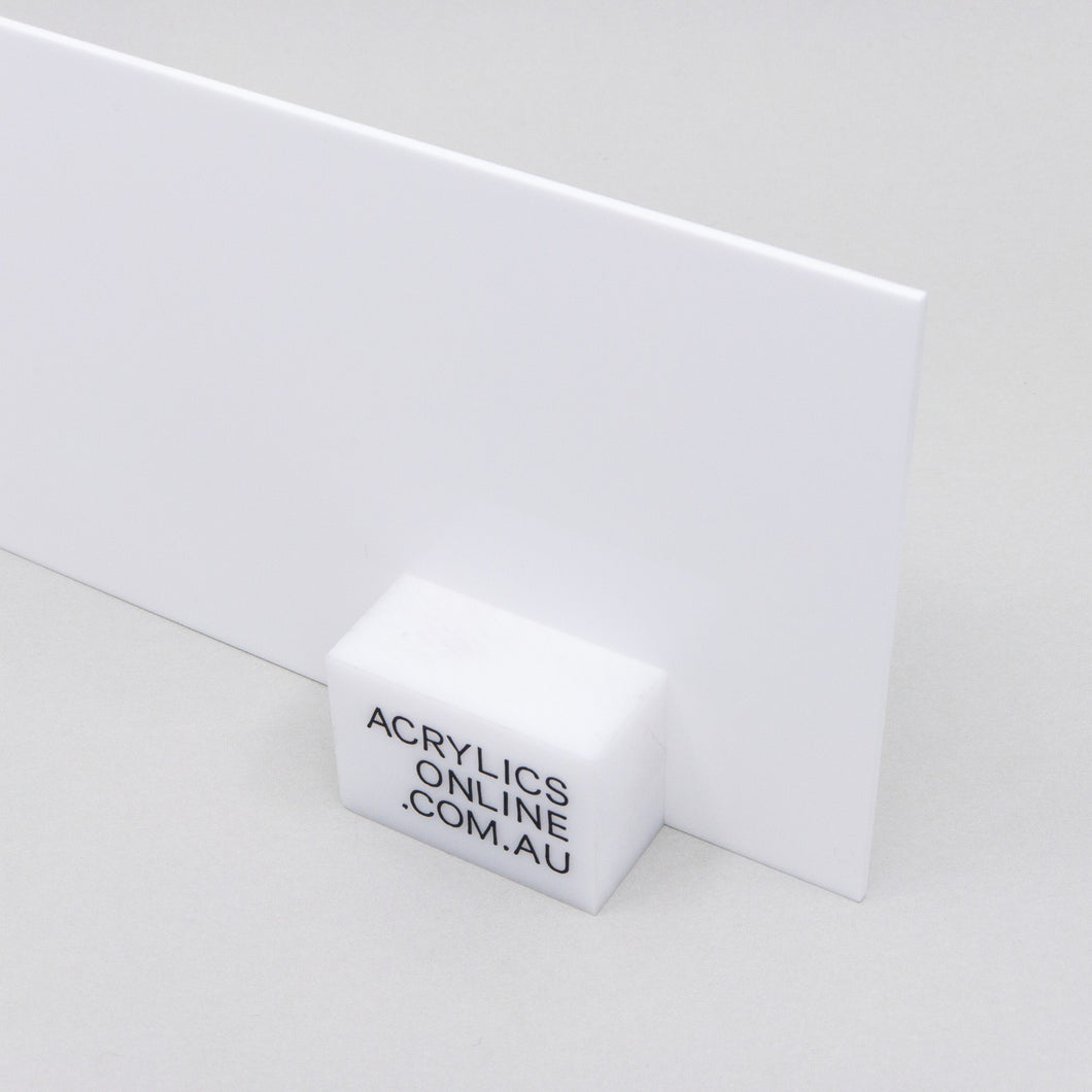 WHITE ACRYLIC SHEET 3MM FULL SHEET PACK OF 50