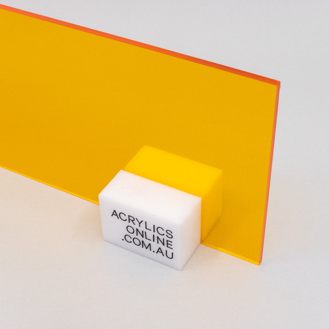 TRANSPARENT AMBER ACRYLIC SHEET