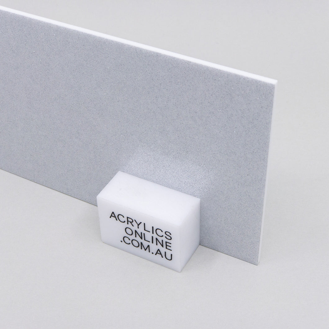 SILVER GLITTER ACRYLIC SHEET