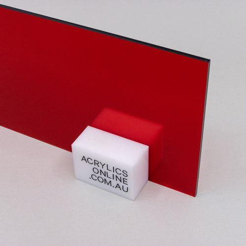 TRANSPARENT RED ACRYLIC SHEET