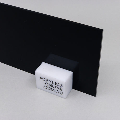 BLACK ACRYLIC SHEET 3MM FULL SHEET PACK OF 50