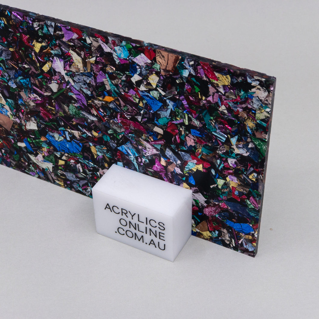 KALEIDOSCOPE GLITTER ACRYLIC SHEET